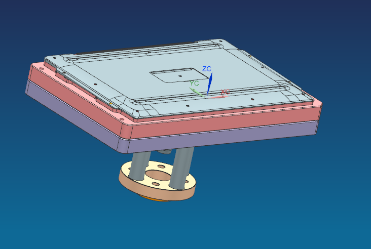 笔记本电脑外壳钻斜孔工装4.5轴治具模型三维+CAD