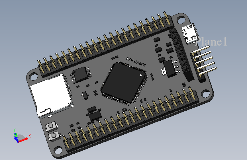 stm32板子PCB 主视图