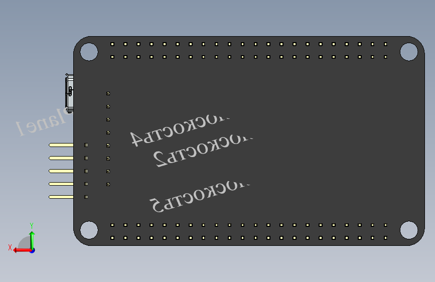 stm32板子PCB 背面视图