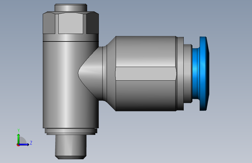 调速接头~193139_GRLA-M5-QS-6-D~FESTO-包装1 左侧视图