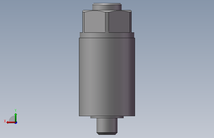调速接头~GRLA-M3-QS-3~FESTO 背面视图