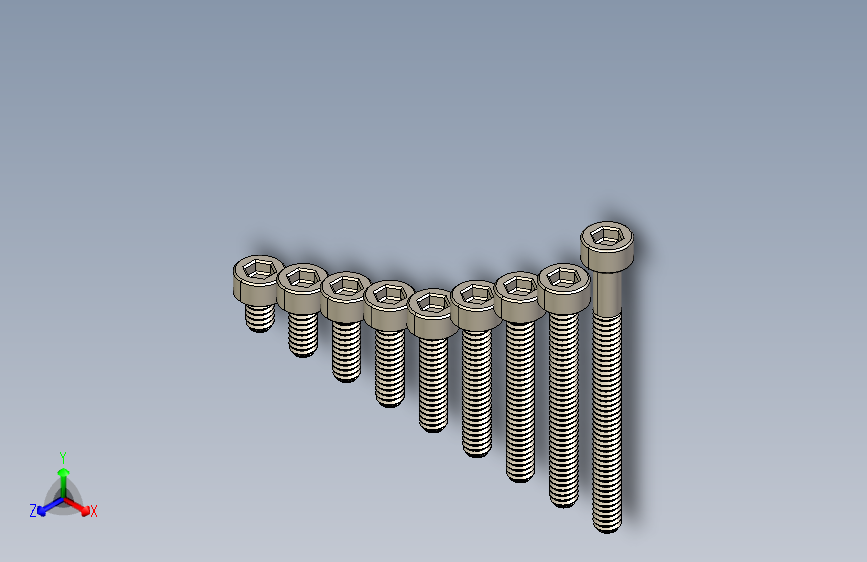 M1.4公制内六角螺钉汇总
