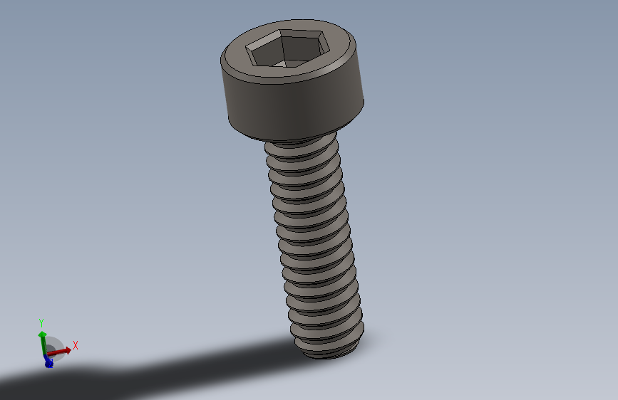 Screw_DIN_912_M1.4x5F_A2.SLDPRT公制内六角螺钉