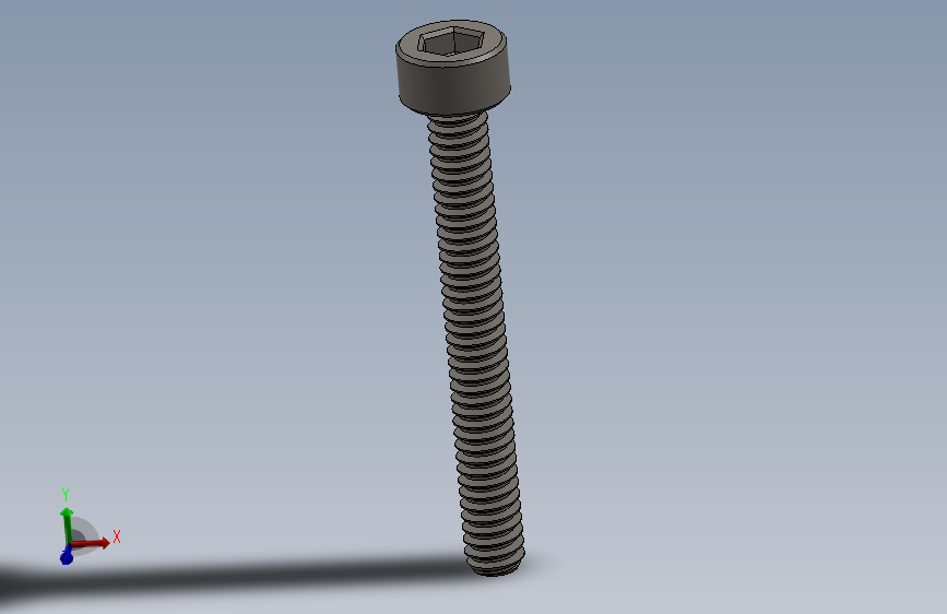 Screw_DIN_912_M1.4x12F_A2.SLDPRT公制内六角螺钉