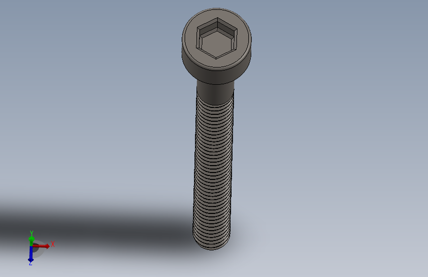 Screw_DIN_912_M1.4x16_A2.SLDPRT公制内六角螺钉