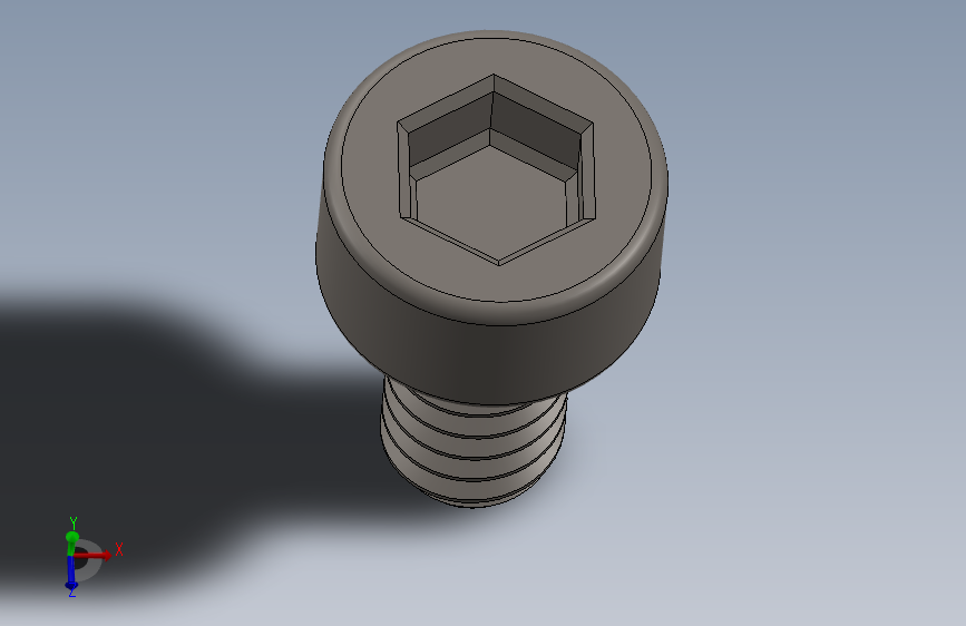 Screw_DIN_912_M1.6x3F_A2.SLDPRT公制内六角螺钉