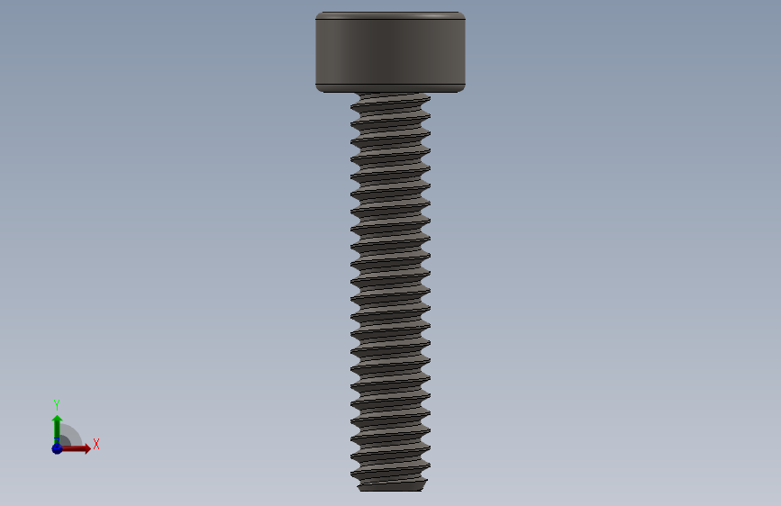 Screw_DIN_912_M1.6x8F_A2.SLDPRT公制内六角螺钉