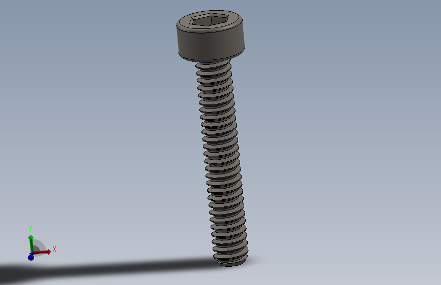 Screw_DIN_912_M1.6x10F_A2.SLDPRT公制内六角螺钉