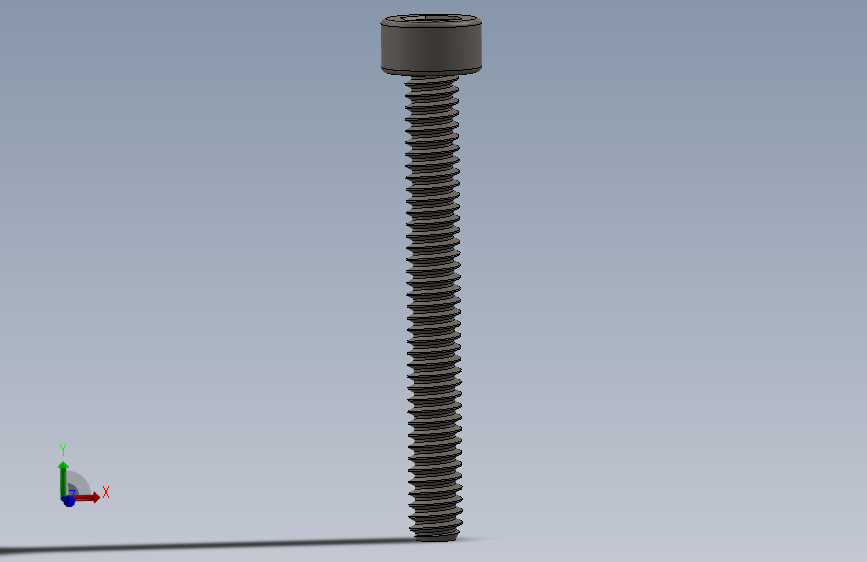 Screw_DIN_912_M1.6x14F_A2.SLDPRT公制内六角螺钉