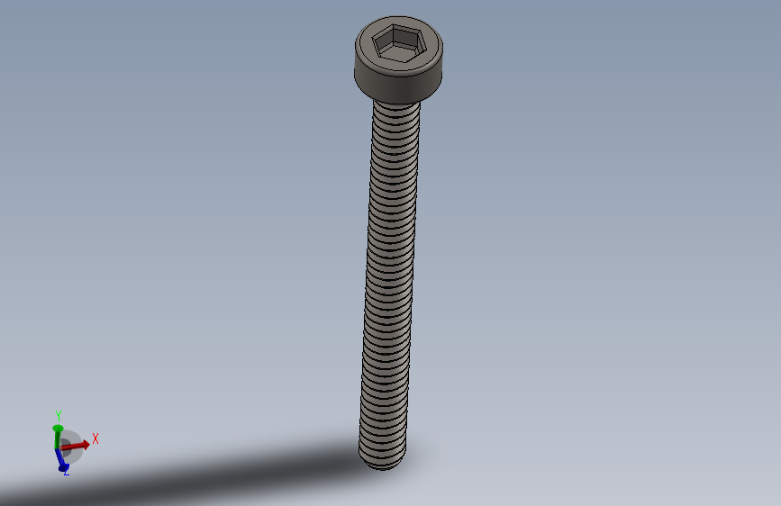 Screw_DIN_912_M1.6x18F_A2.SLDPRT公制内六角螺钉