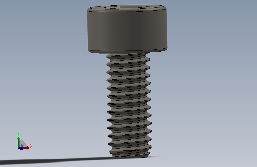 Screw_DIN_912_M2.5x6F_A2.SLDPRT公制内六角螺钉