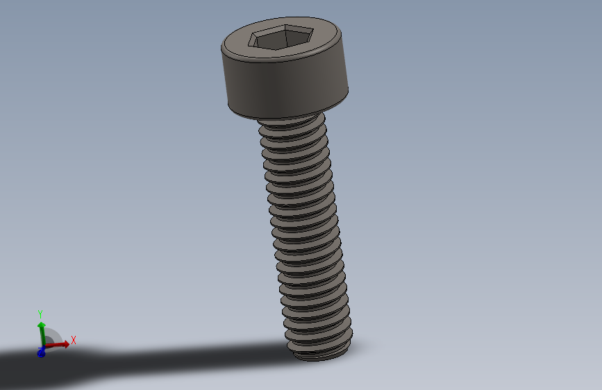 Screw_DIN_912_M2.5x10F_A2.SLDPRT公制内六角螺钉