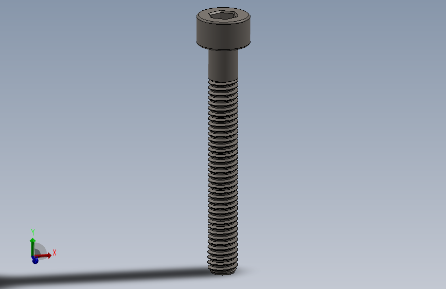 Screw_DIN_912_M2.5x20_A2.SLDPRT公制内六角螺钉