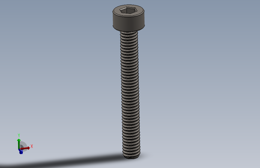 Screw_DIN_912_M2.5x20F_A2.SLDPRT公制内六角螺钉