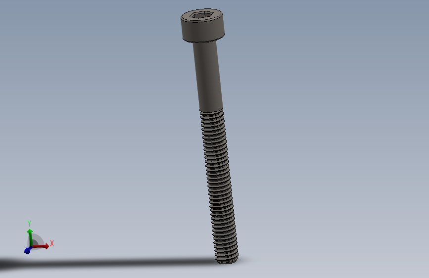 Screw_DIN_912_M2.5x25_A2.SLDPRT公制内六角螺钉