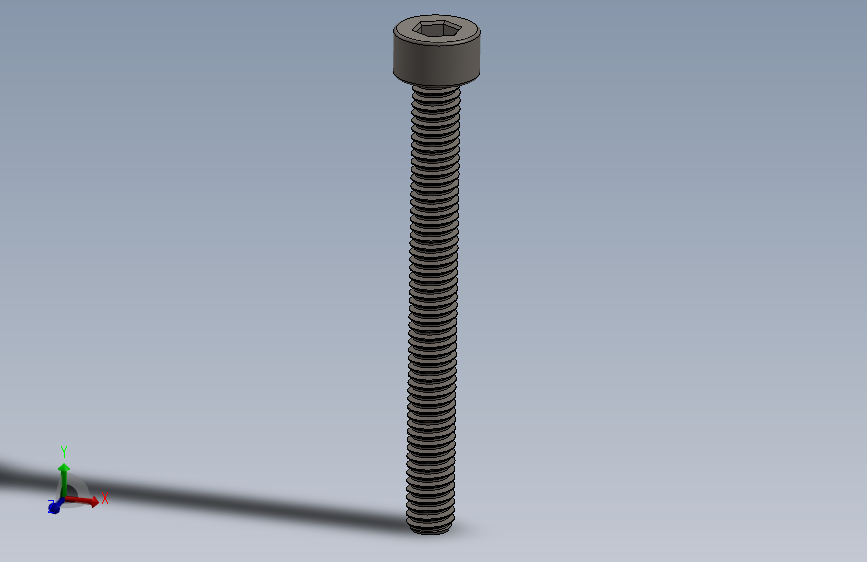 Screw_DIN_912_M2.5x25F_A2.SLDPRT公制内六角螺钉