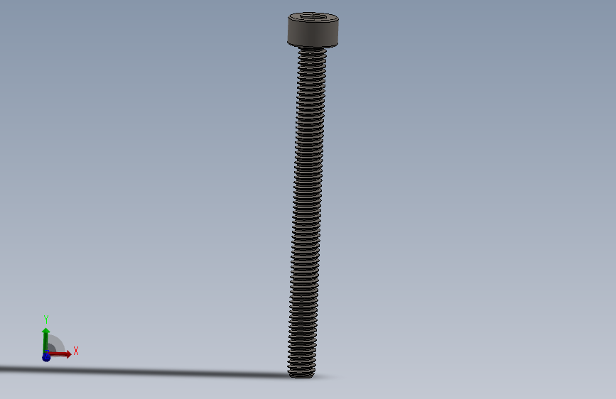 Screw_DIN_912_M2.5x30F_A2.SLDPRT公制内六角螺钉