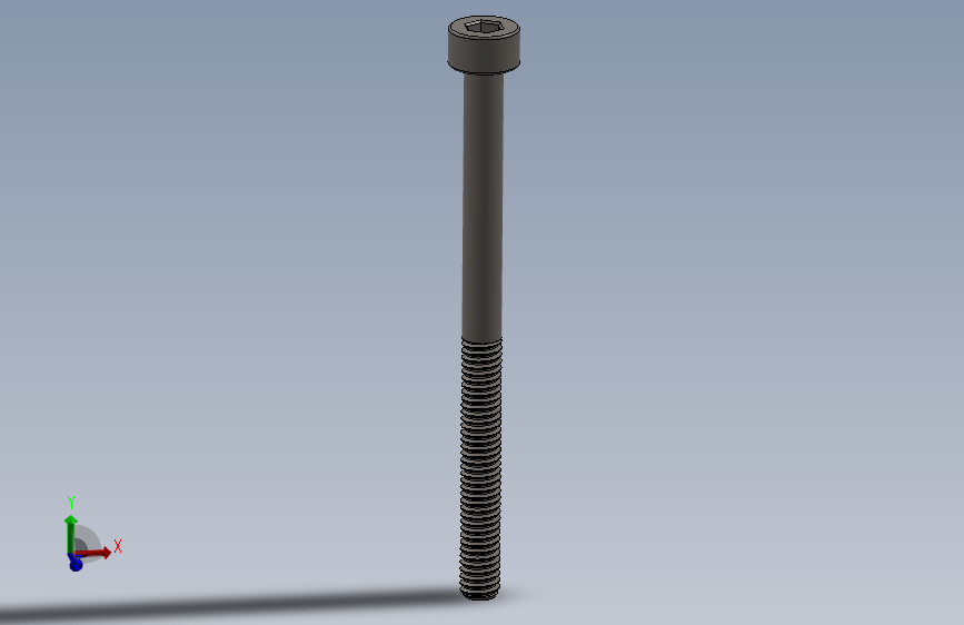 Screw_DIN_912_M2.5x35_A2.SLDPRT公制内六角螺钉