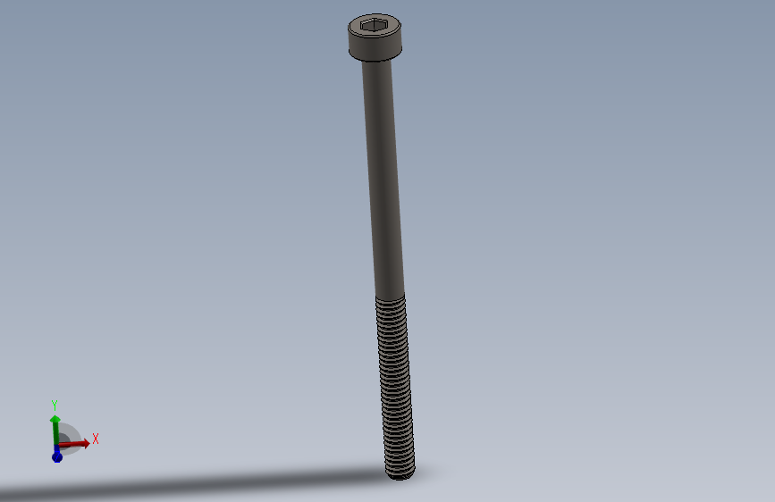 Screw_DIN_912_M2.5x40_A2.SLDPRT公制内六角螺钉