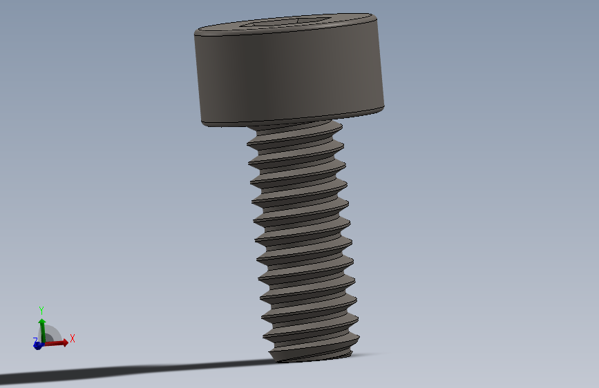 Screw_DIN_912_M2x5F_A2.SLDPRT公制内六角螺钉
