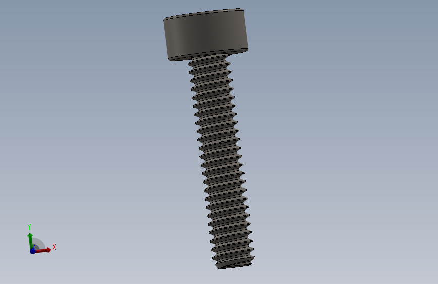 Screw_DIN_912_M2x10F_A2.SLDPRT公制内六角螺钉