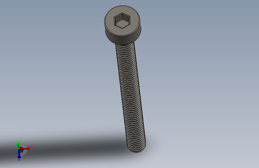 Screw_DIN_912_M2x25F_A2.SLDPRT公制内六角螺钉