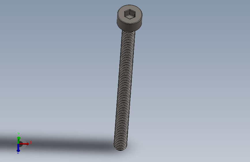 Screw_DIN_912_M2x30F_A2.SLDPRT公制内六角螺钉