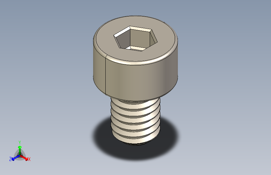 Screw_DIN_912_M3.5x5F_A2.STEP公制内六角螺钉