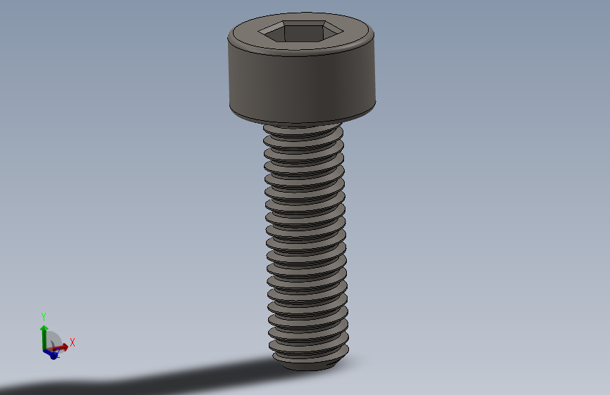 Screw_DIN_912_M3x10F_A2.SLDPRT公制内六角螺钉
