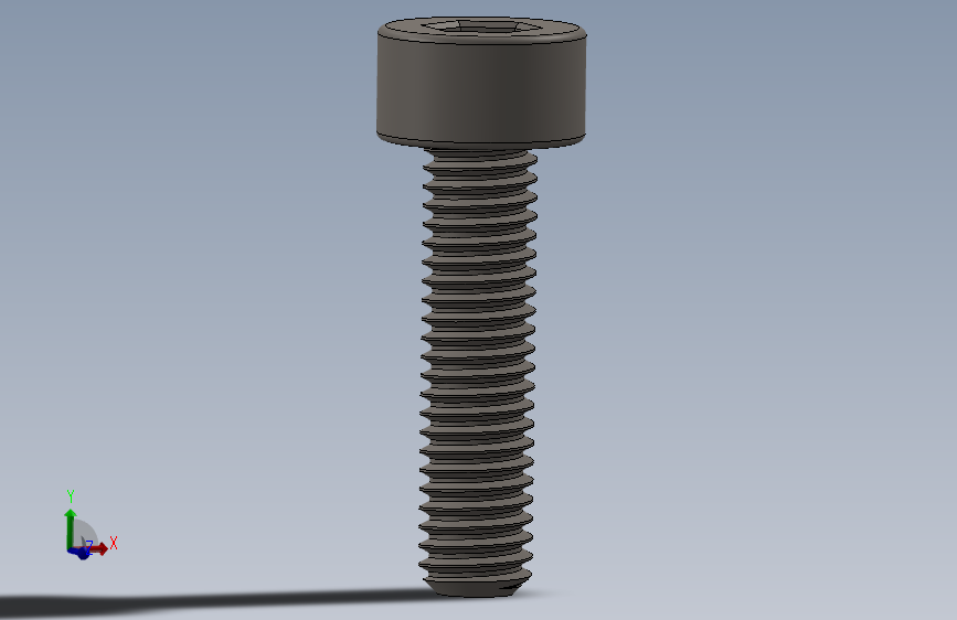 Screw_DIN_912_M3x12F_A2.SLDPRT公制内六角螺钉