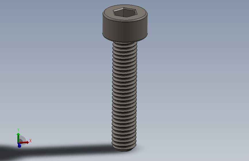 Screw_DIN_912_M3x15F_A2.SLDPRT公制内六角螺钉