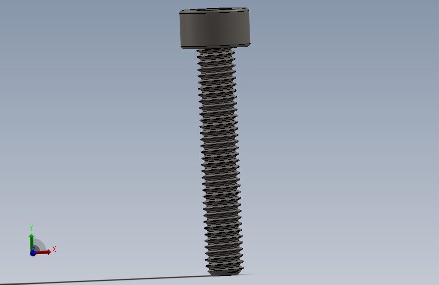 Screw_DIN_912_M3x18F_A2.SLDPRT公制内六角螺钉