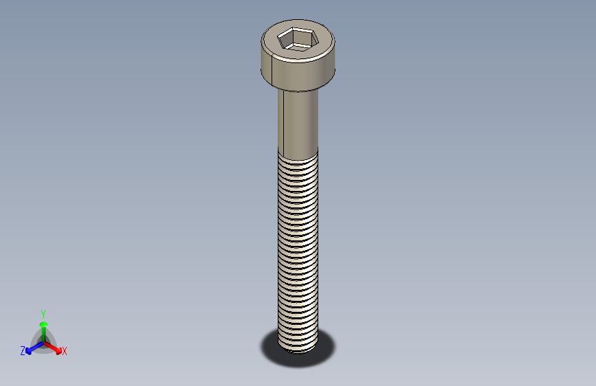Screw_DIN_912_M3x25_A2.STEP公制内六角螺钉