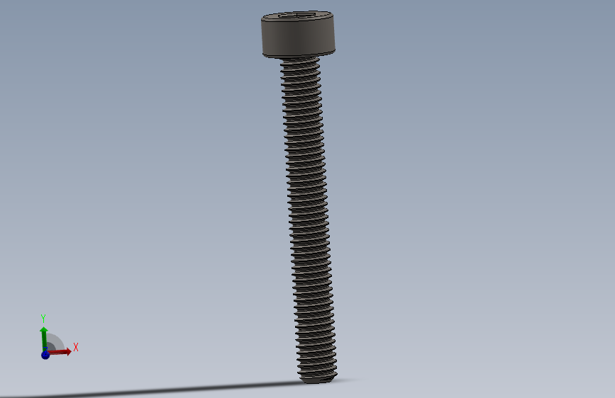 Screw_DIN_912_M3x25F_A2.SLDPRT公制内六角螺钉