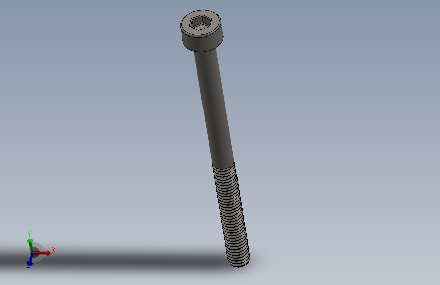 Screw_DIN_912_M3x40_A2.SLDPRT公制内六角螺钉