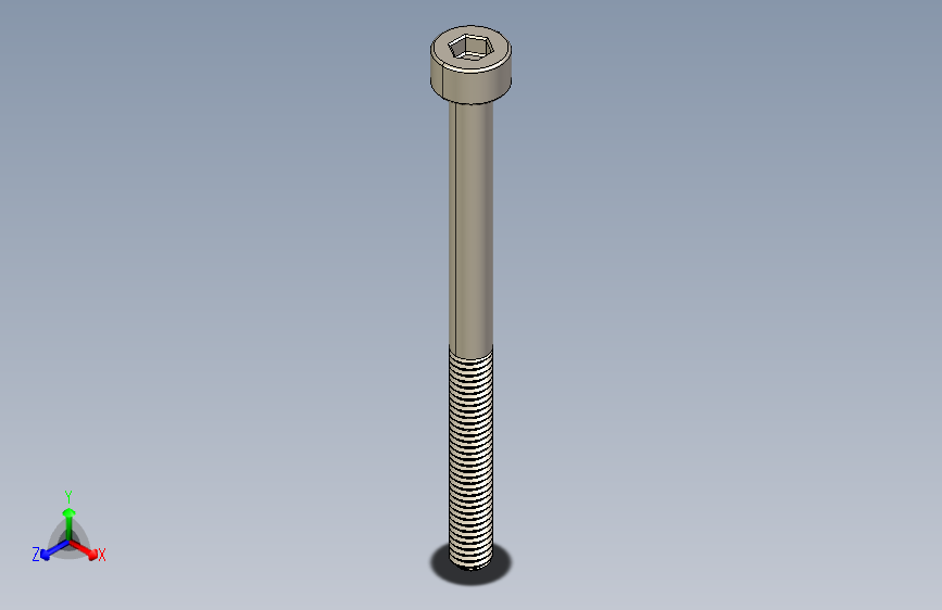 Screw_DIN_912_M3x40_A2.STEP公制内六角螺钉