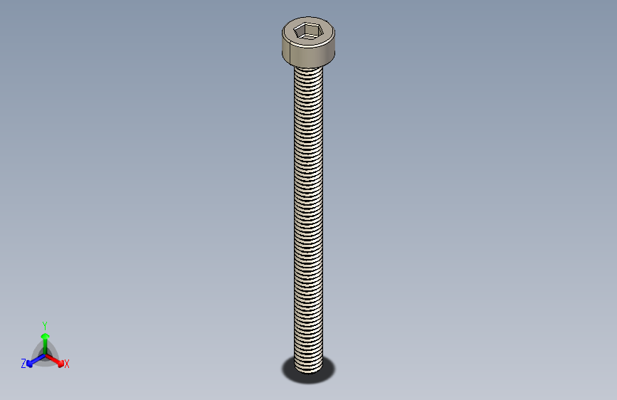 Screw_DIN_912_M3x40F_A2.STEP公制内六角螺钉