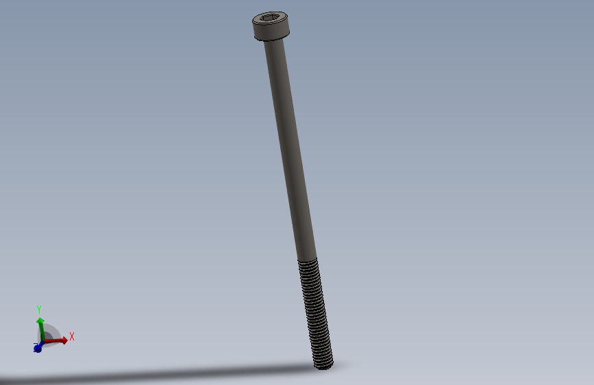 Screw_DIN_912_M3x55_A2.SLDPRT公制内六角螺钉