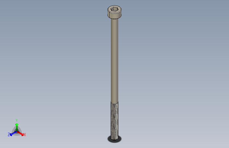 Screw_DIN_912_M3x60_A2.STEP公制内六角螺钉