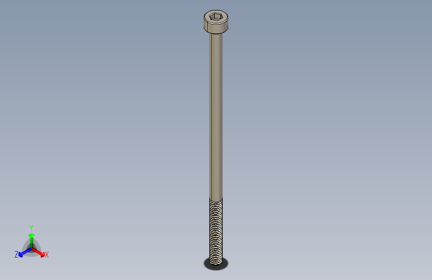 Screw_DIN_912_M3x65_A2.STEP公制内六角螺钉