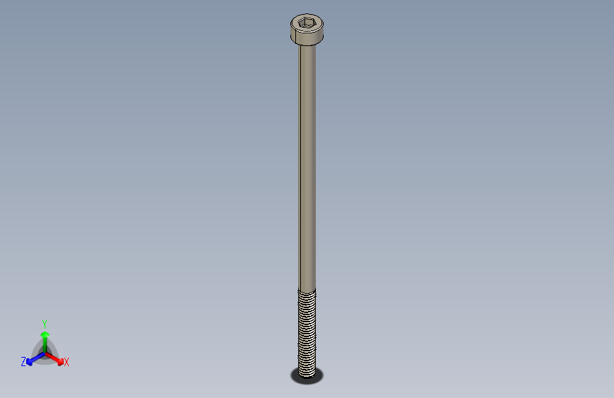 Screw_DIN_912_M3x70_A2.STEP公制内六角螺钉