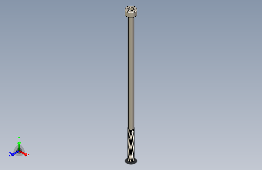 Screw_DIN_912_M3x80_A2.STEP公制内六角螺钉