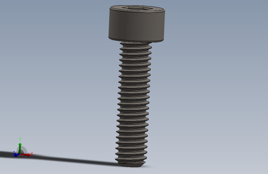 Screw_DIN_912_M4x16F_A2.SLDPRT公制内六角螺钉