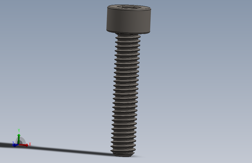 Screw_DIN_912_M4x20F_A2.SLDPRT公制内六角螺钉