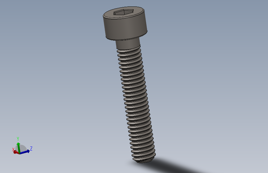 Screw_DIN_912_M4x22_A2.SLDPRT公制内六角螺钉