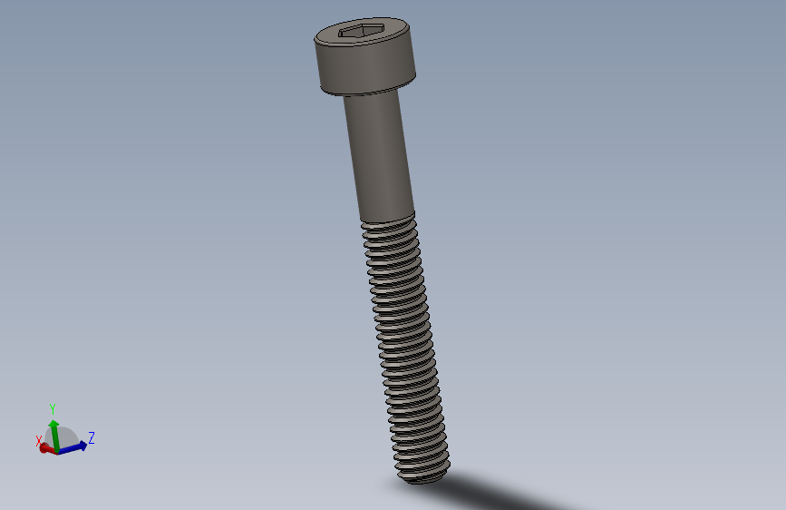 Screw_DIN_912_M4x30_A2.SLDPRT公制内六角螺钉