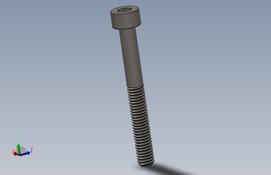 Screw_DIN_912_M4x35_A2.SLDPRT公制内六角螺钉