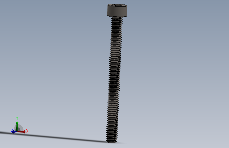 Screw_DIN_912_M4x45F_A2.SLDPRT公制内六角螺钉