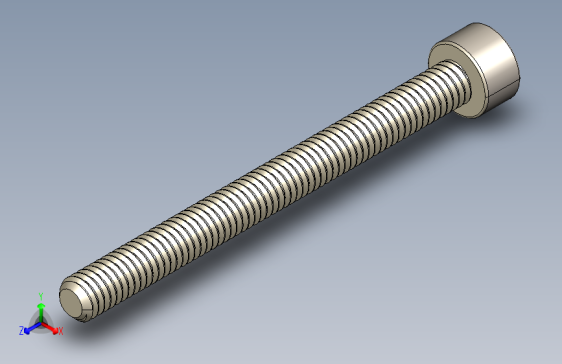 Screw_DIN_912_M4x45F_A2.STEP公制内六角螺钉