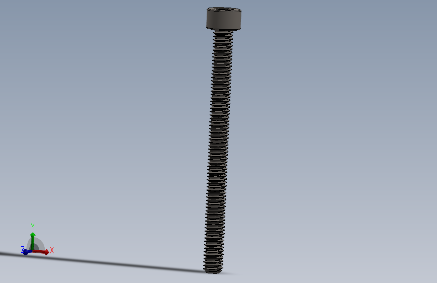 Screw_DIN_912_M4x50F_A2.SLDPRT公制内六角螺钉